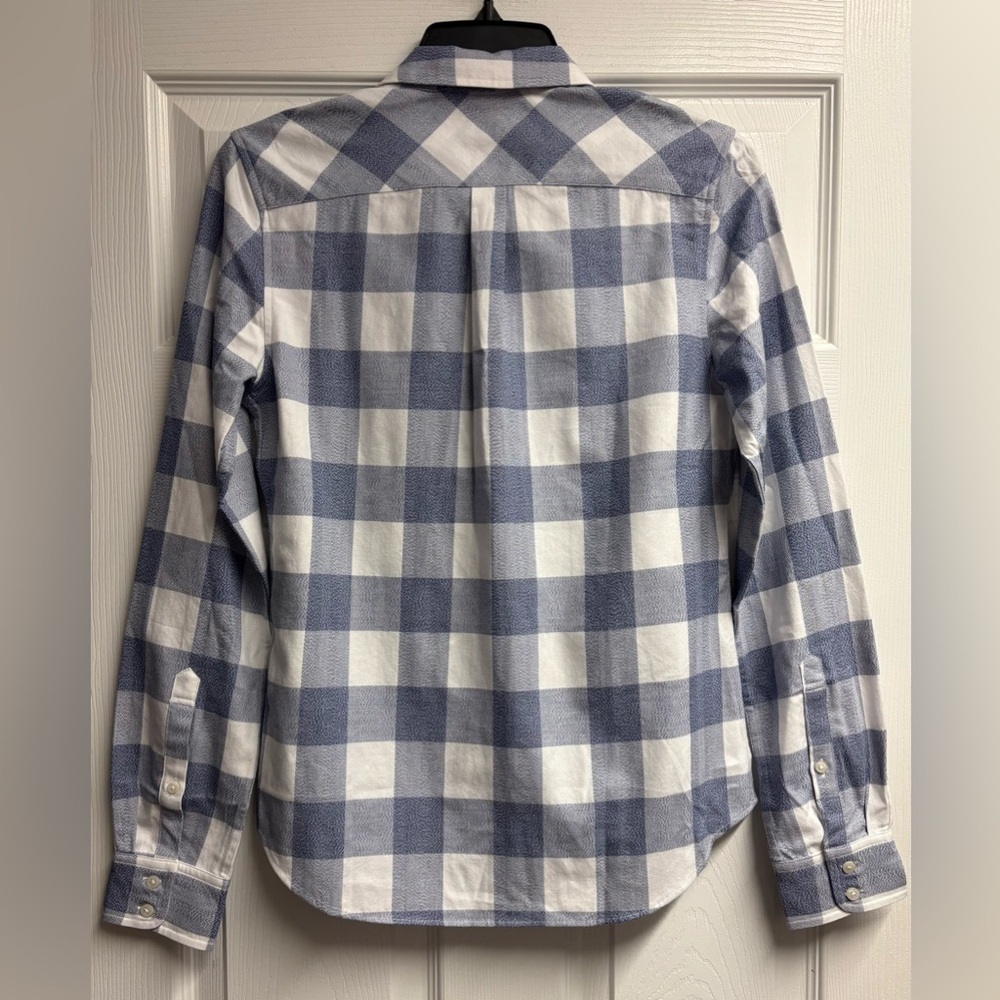 NWOT UNTUCKit Volnay Plaid Long Sleeve Button Down Top Size 2 - Picture 5 of 5